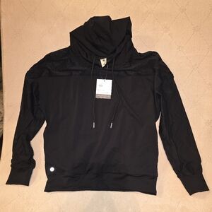 Senita Athletics Laser Cut Pullover With Hood